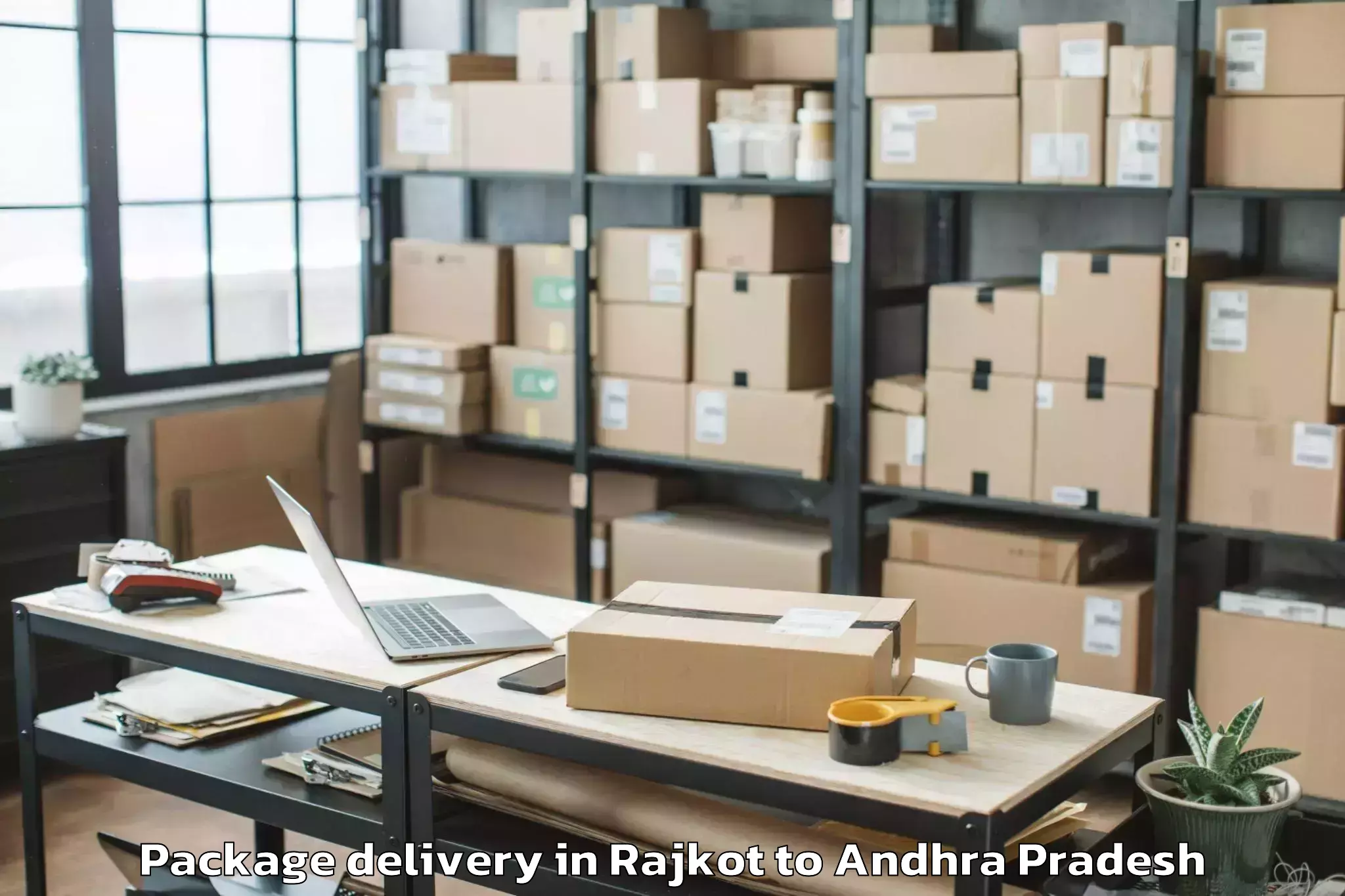 Reliable Rajkot to Kurabalakota Package Delivery